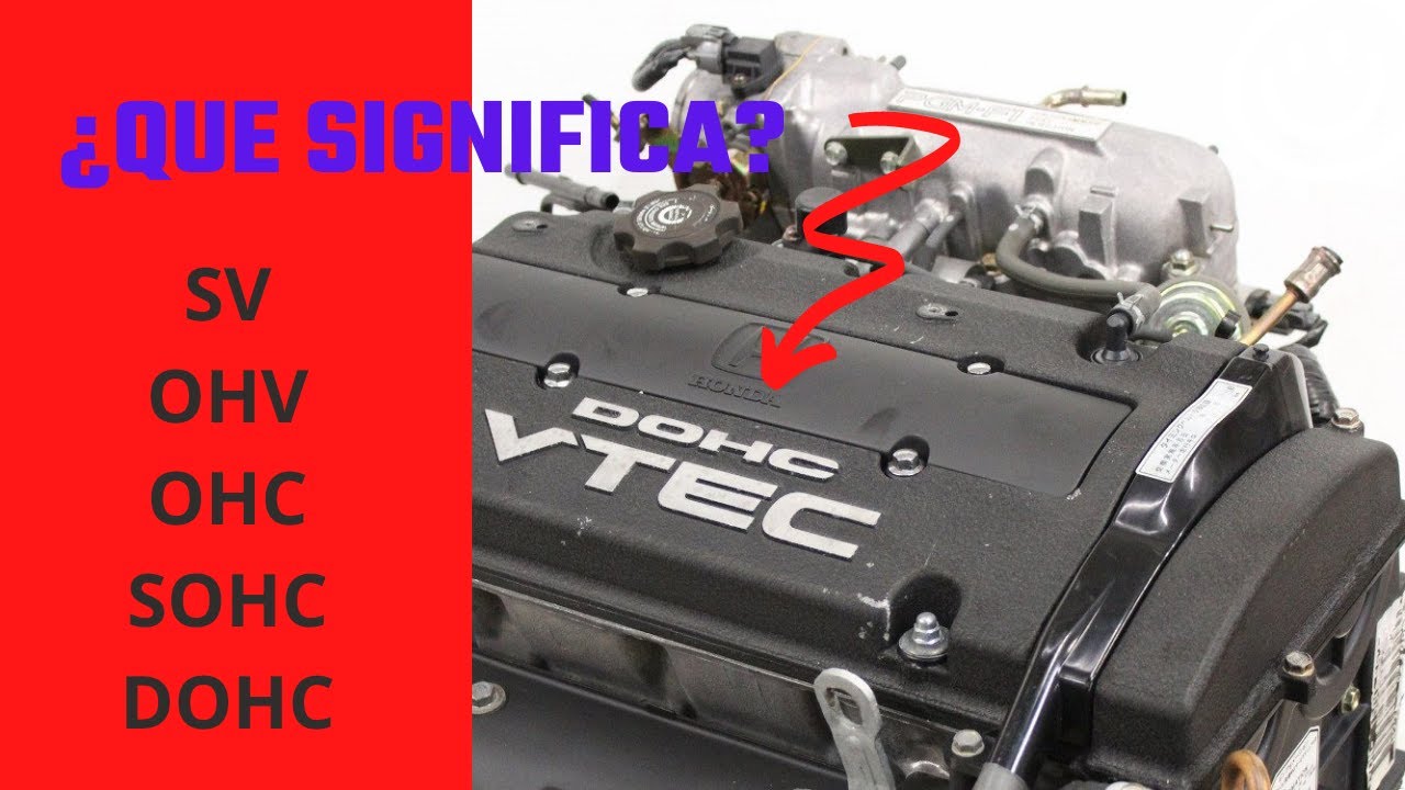 Árbol de levas | OHC, SV, DOHC, SOHC (TIPOS DE DISTRIBUCIÓN)
