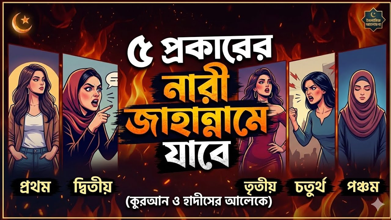 পাঁচ প্রকারের নারী জাহান্নামে যাবে #IslamicVideo #Sabr #Tawakkul #IslamicQuotes #Deen #Muslim