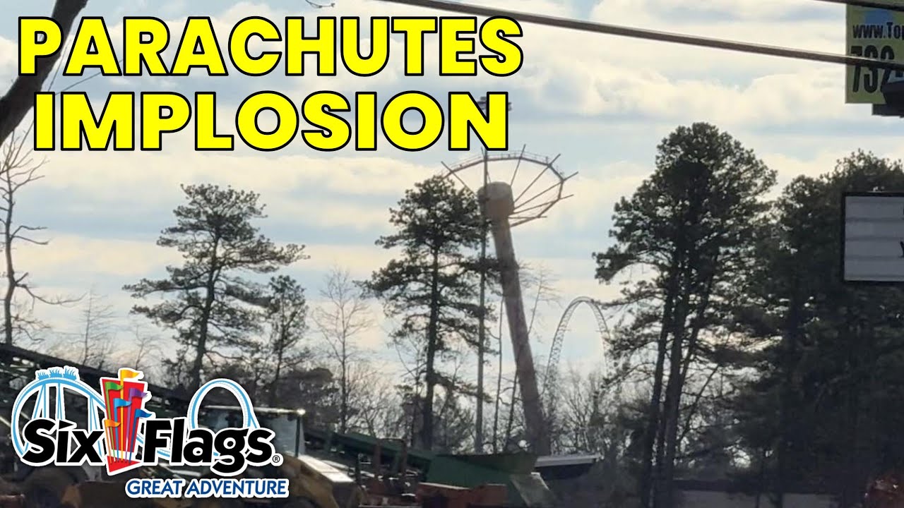 Parachutes Implosion at Six Flags Great Adventure 12/19/24