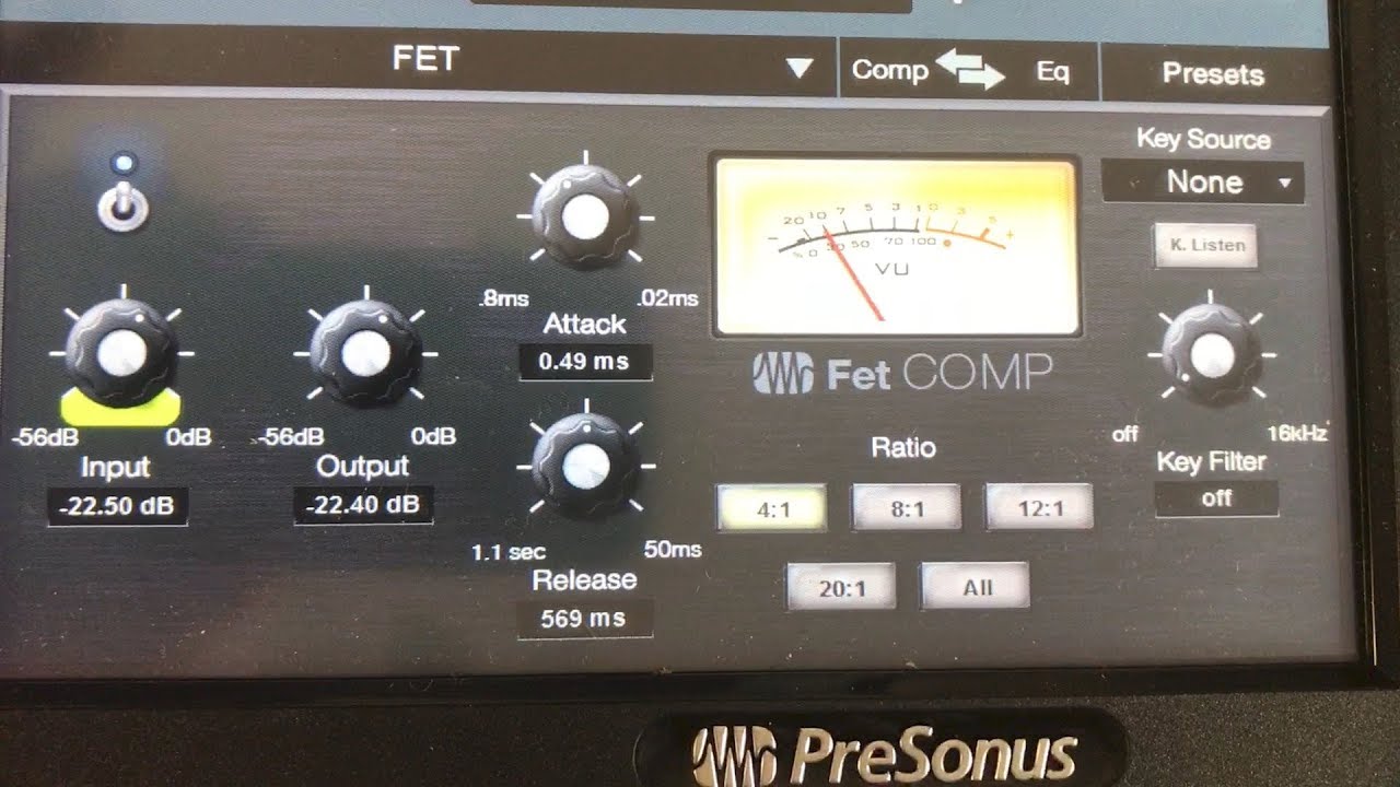FET Compressor | Presonus StudioLive 24 Series III