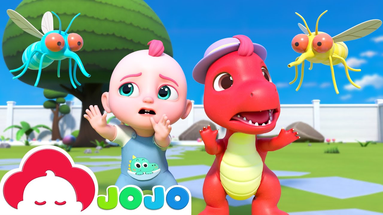 T-Rex Roar! Go Away Mosquito 🦖 | Baby JoJo Nursery Rhymes & Kids Songs