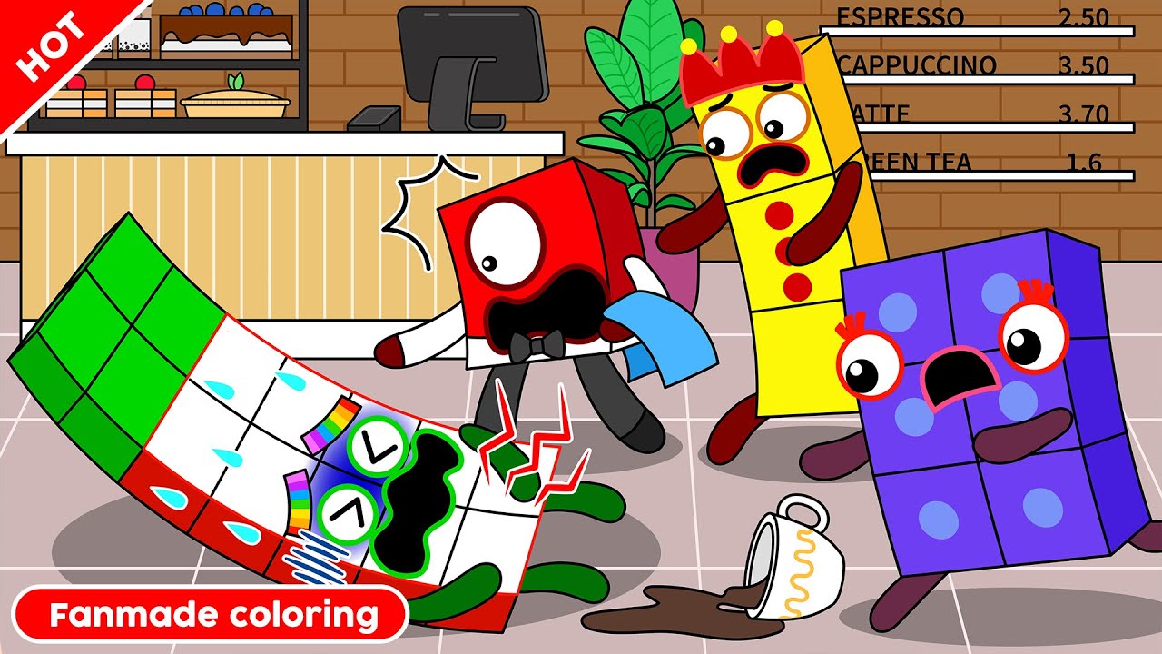 Oh No! What's Wrong With NB14? Numberblocks Fanmade Coloring Story