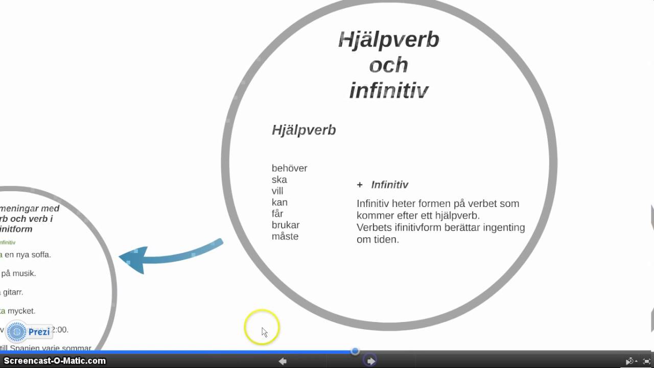 hjälpverb och infinitiv