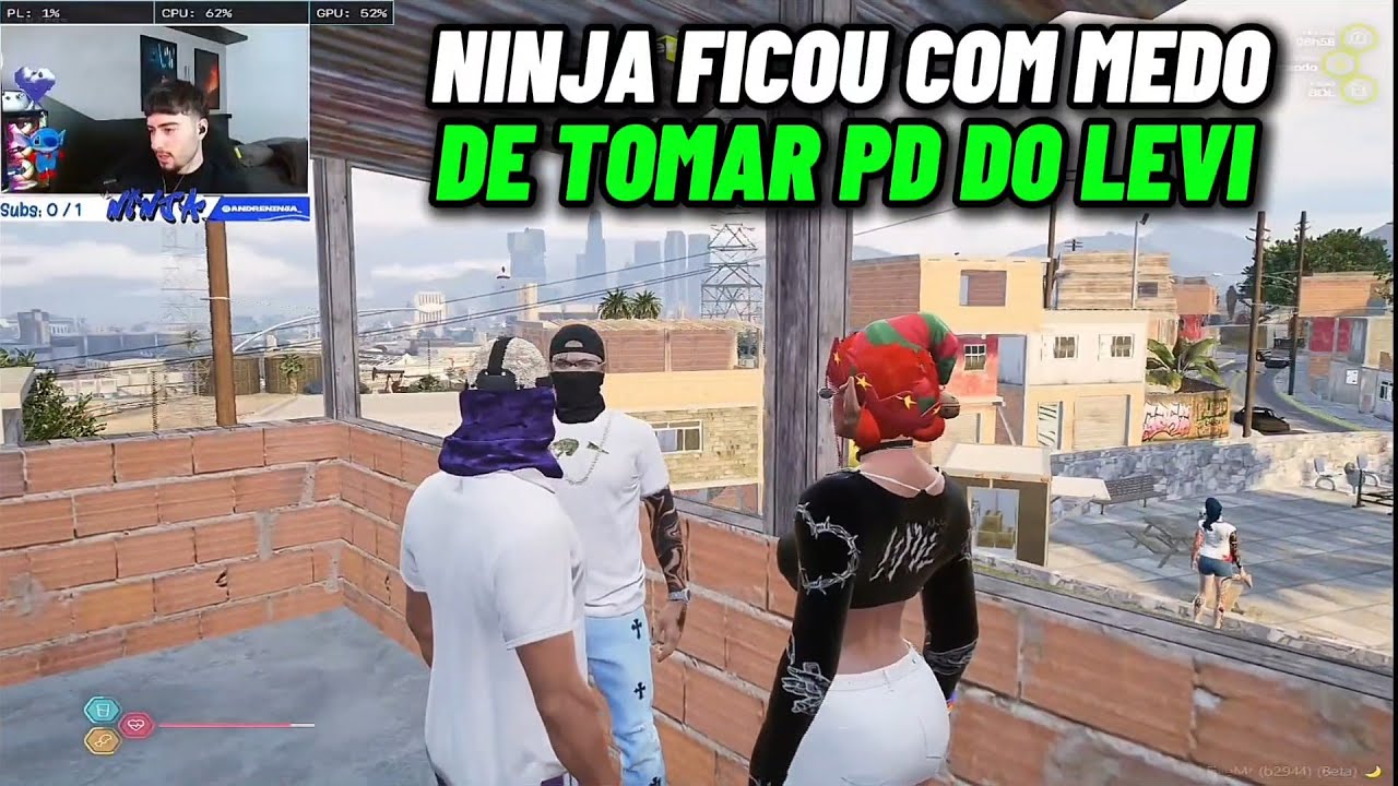 REAÇÃO DO NINJA COM LEVI CHAMADO ELE PRA CONVERSAR SOBRE ELE SE DESENTENDER COM A FILHA 