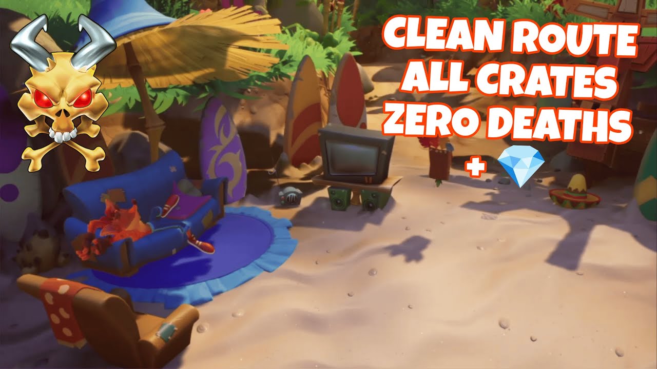 CRASH BANDICOOT 4 - RUDE AWAKENING N. SANELY PERFECT RELIC + HIDDEN GEM