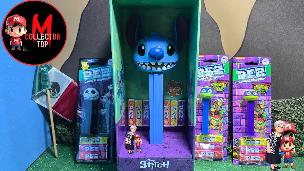 Dispensador Pez Gigante de STITCH y los que entran a la coleccion Tortugas ninjas y Jack