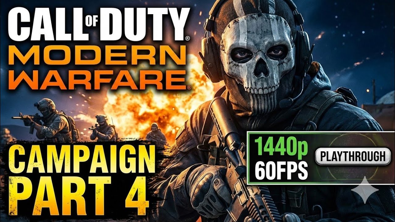 Call of Duty Modern Warfare 2 Campaign - Part 4 Playthrough (1440p 60FPS)