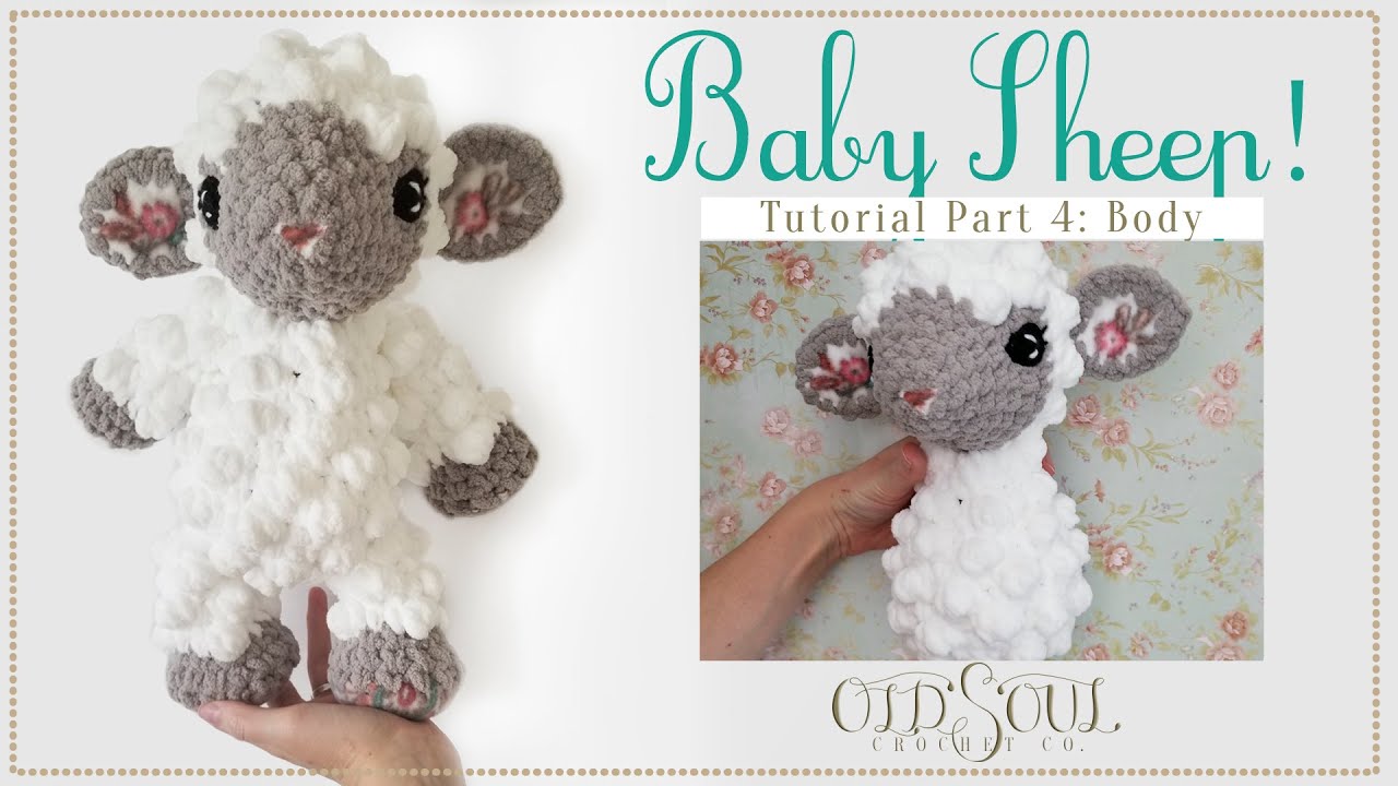Вяжем крючком овечку! | Часть 4: Изготовление и прикрепление туловища!