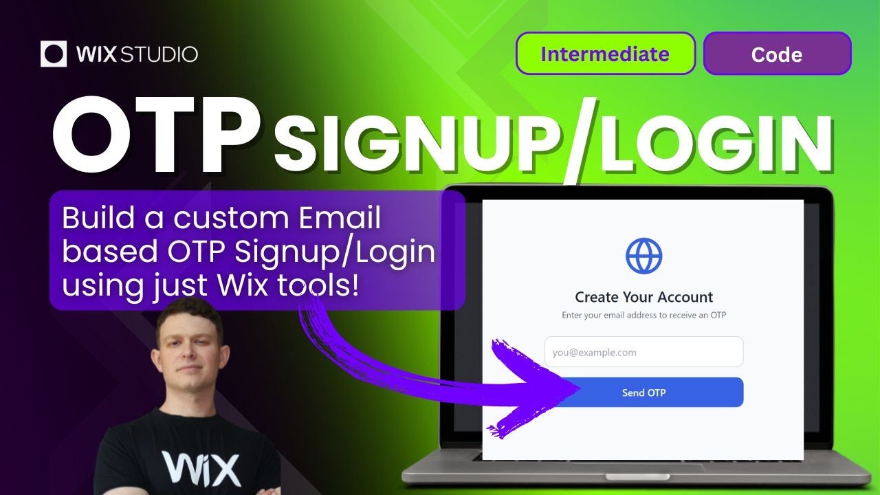 Custom Email OTP Signup/Login on with Code | Wix Website Tutorial