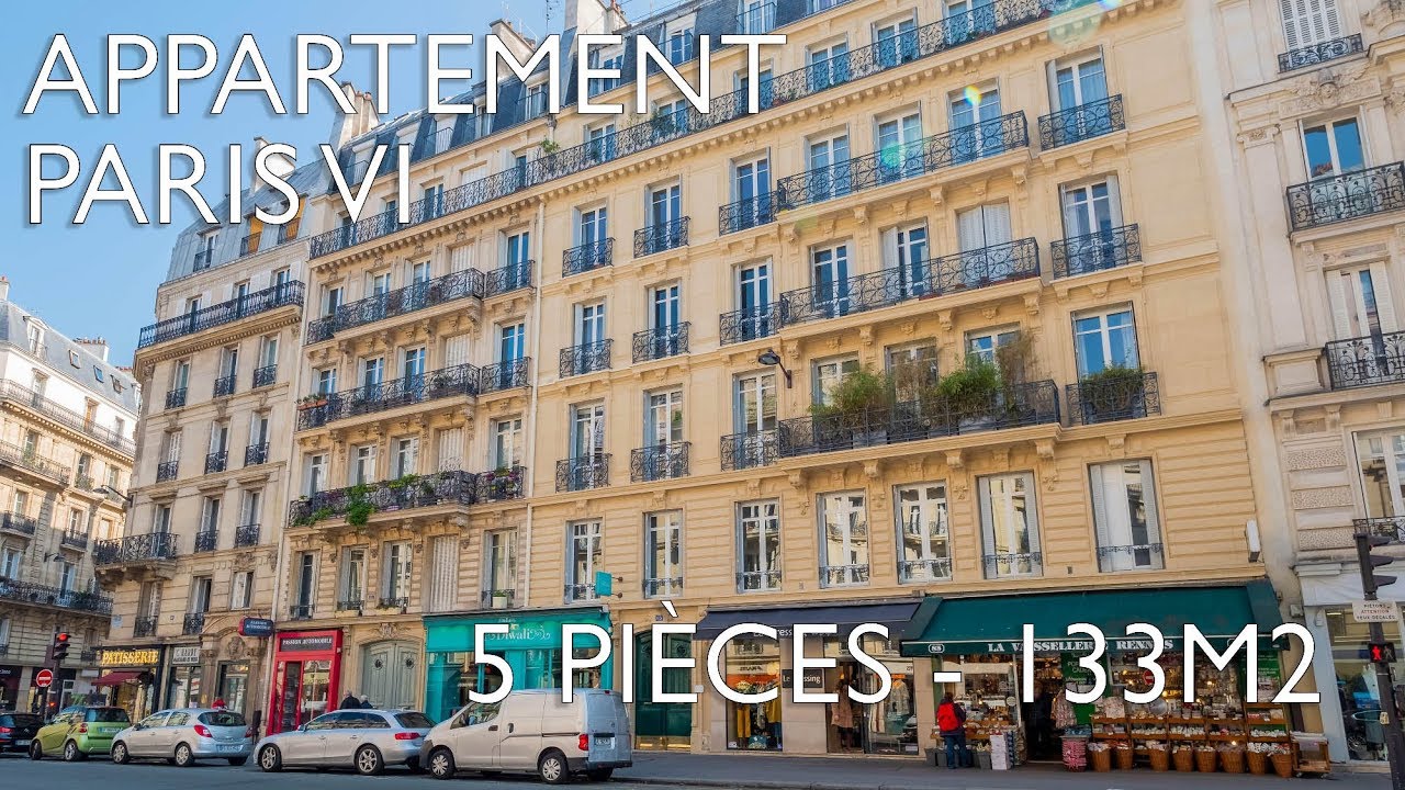 Appartement haussmanien de 5 pièces - Paris 6e - Ref : T108301DPE75