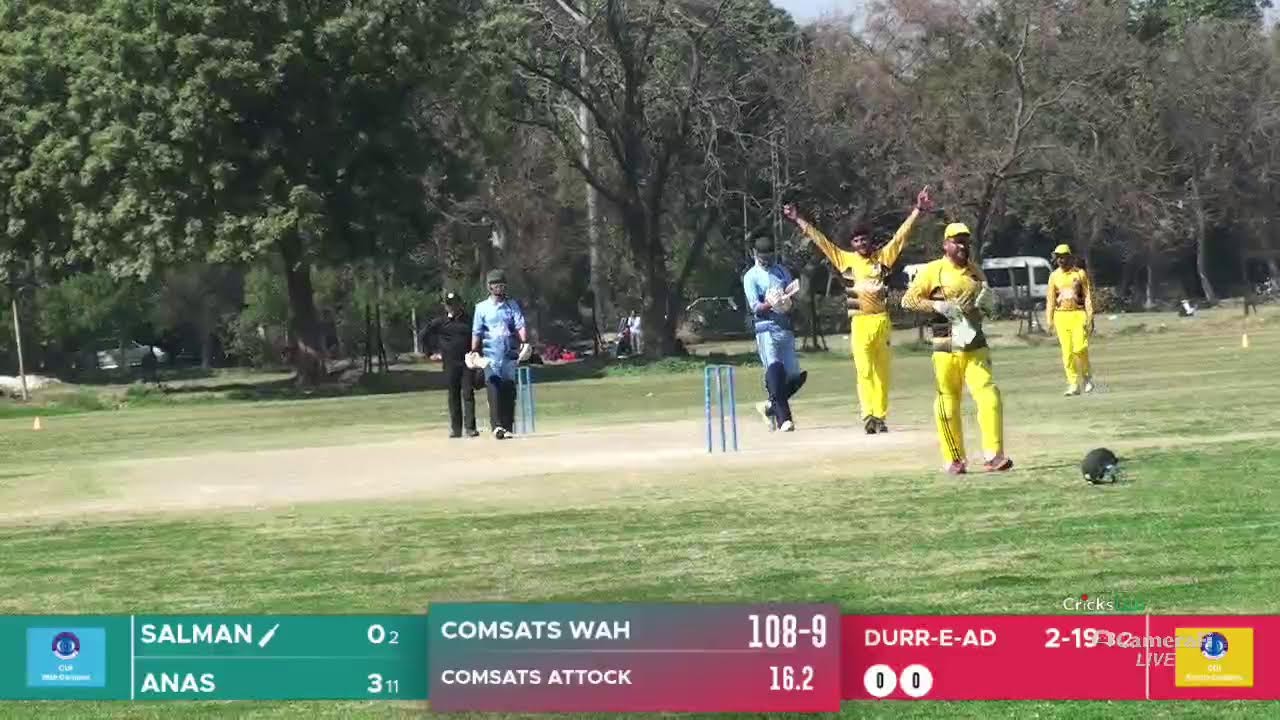 CSL POOL A MATCH # 4 COMSATS ATTOCK VS COMSATS WAH