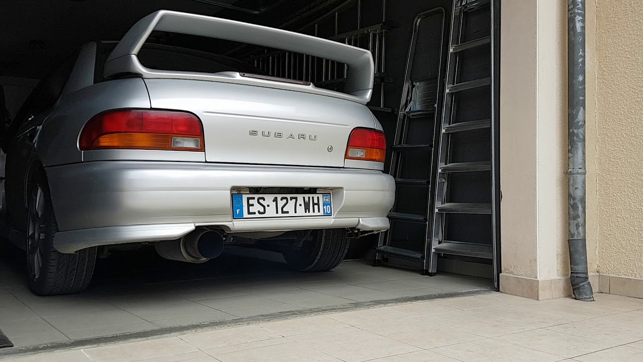 Subaru GC8 HKS exhaust cold start