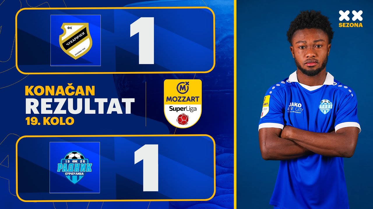 MBSLS 2025/26 - 19.Kolo: ČUKARIČKI &ndash; RADNIK 1:1 (1:0)