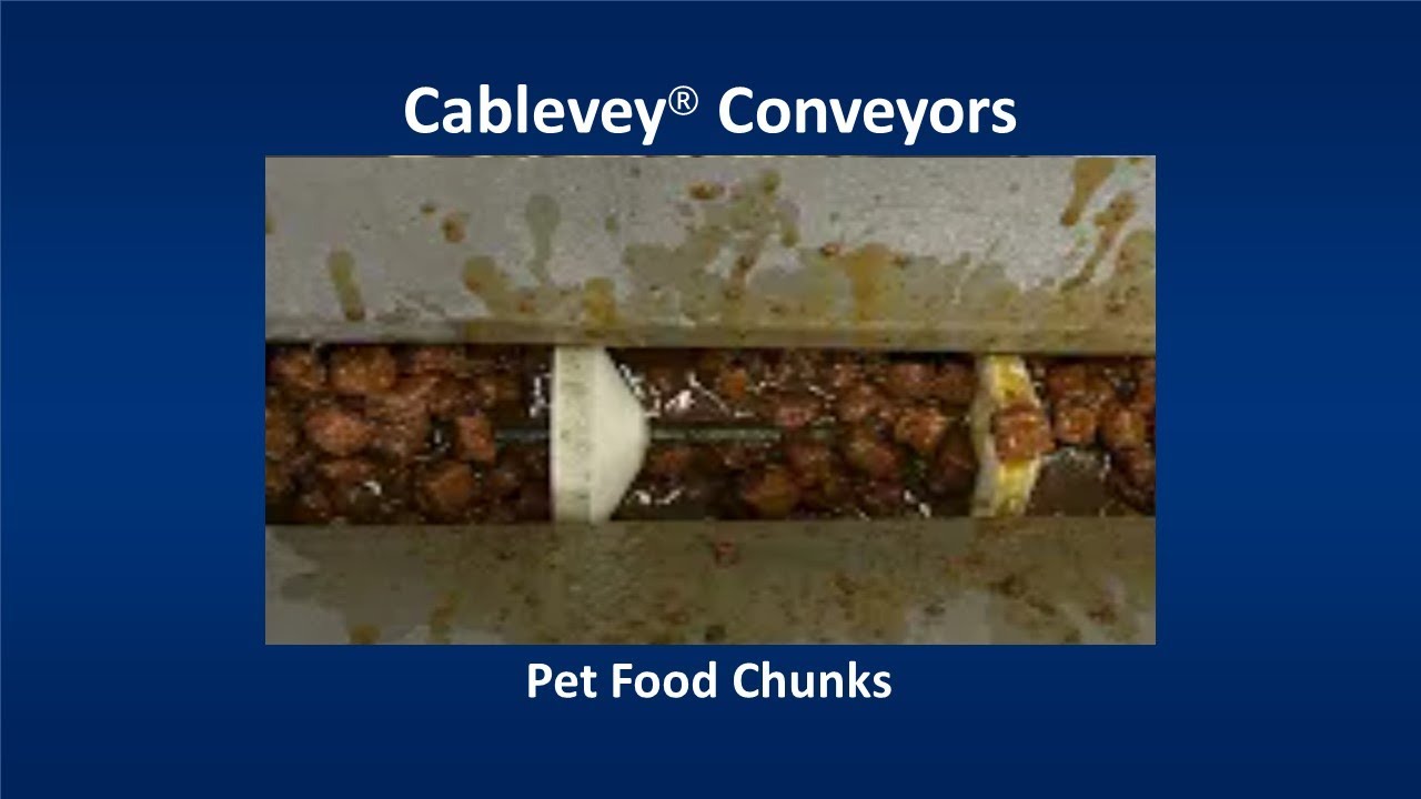 Cablevey&reg; Conveyors - Pet Food Chunks Test