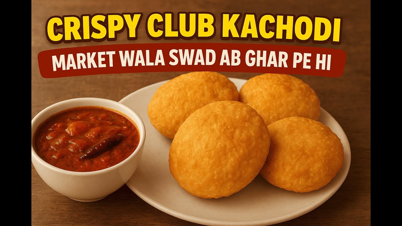 Crispy Club Kachodi Recipe | Tasty & Royal Street Style Snack | Ghar Pe Banaye Perfect Kachodi