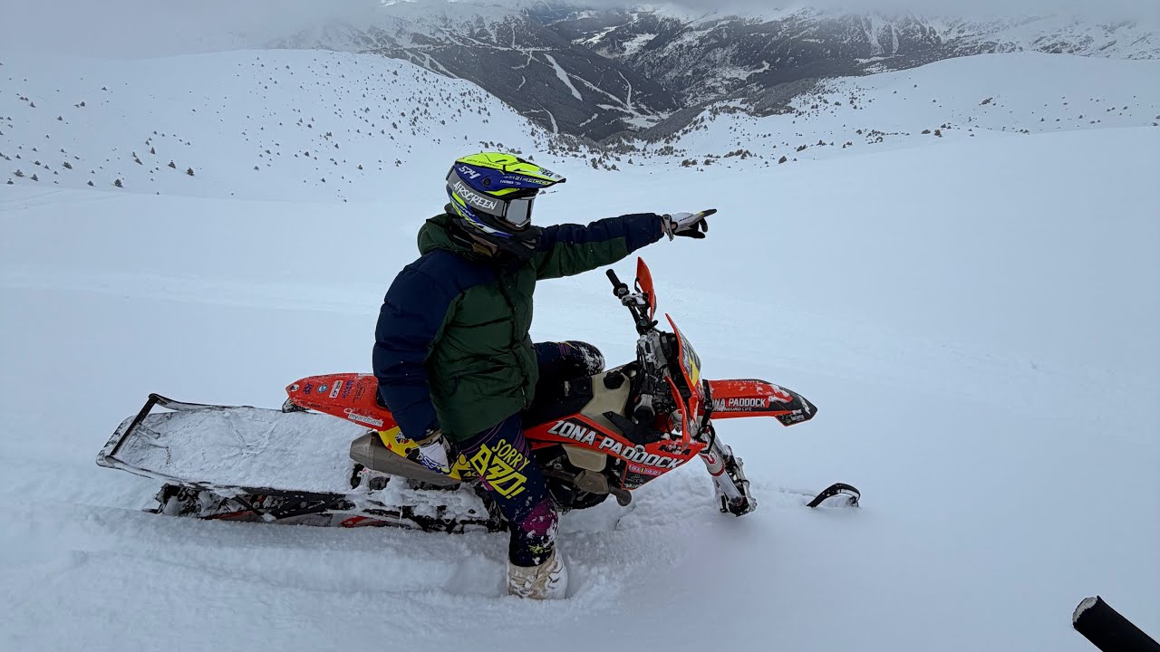 Snowbike in Andorra 