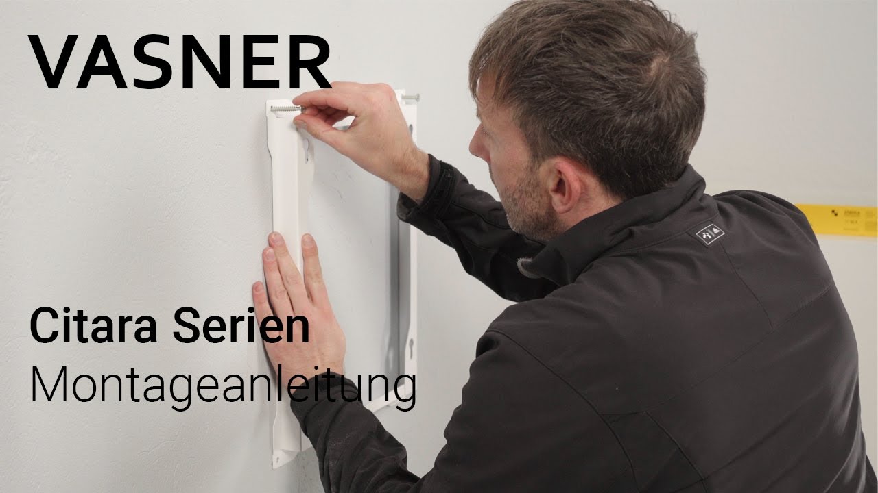 VASNER Citara Serien | Anleitung Infrarotheizung Montage - Wie richtig an der Wand montieren?
