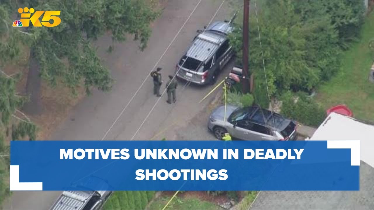 Motives unknown for deadly shootings in Edmonds and Marysville linked to same suspect
