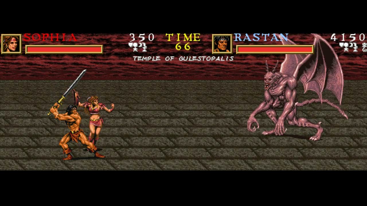 Warrior Blade: Rastan Saga Episode III - Arcade - last boss & ending