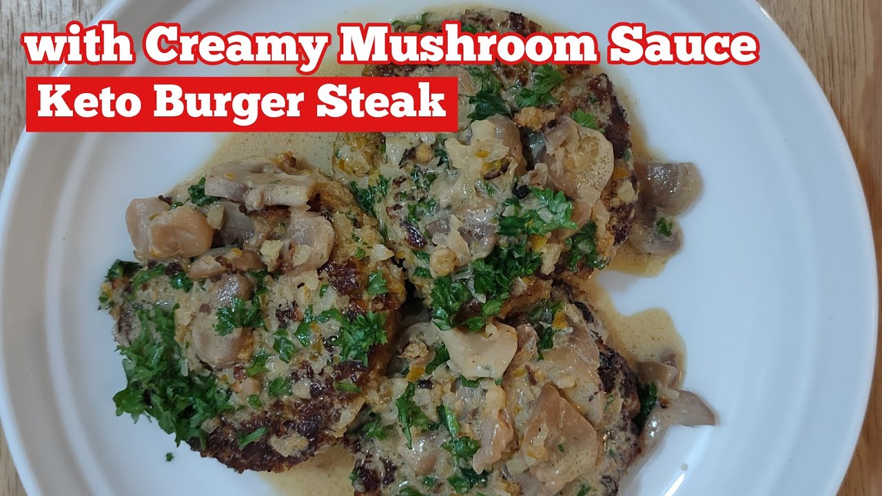 Low Carb Burger Steak with a Twist! plus Creamy Sauce! Keto Philippines