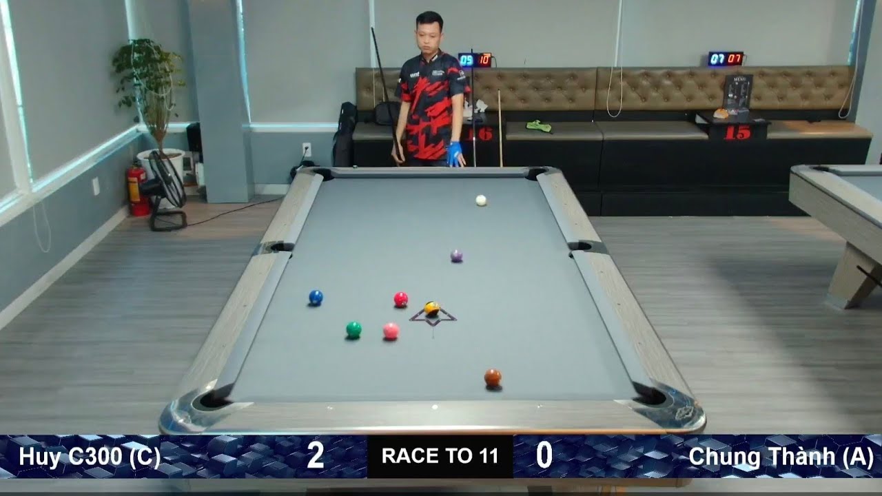 Billiards pool 9 ball Huy C300 (C) vs Chung Thành (CN) race to 10/2