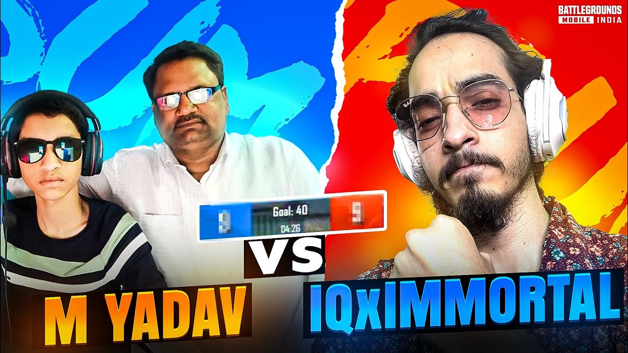 IQxIMMORTAL Vs M YADAV is Live 🥶 || Me Against Big YouTuber 🤯 @M_YADAV_is_LIVE