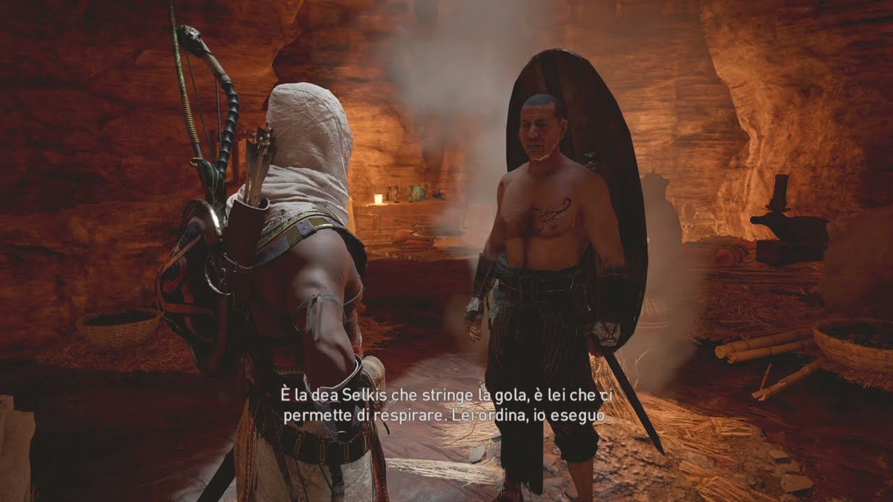 Assassin's Creed:Origins-Missione secondaria-Un assaggio del suo pungiglione [Walkthrough]ITA PS5