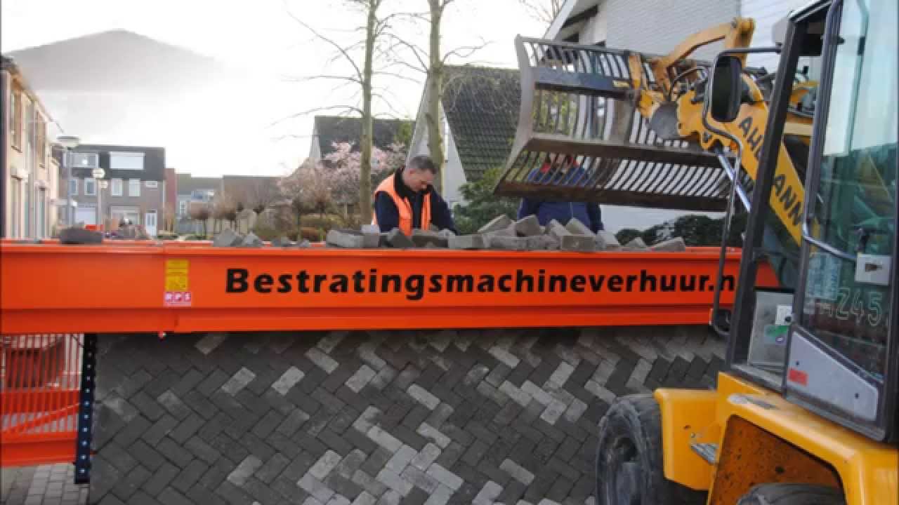 RoadPrinter bricklayer paving machine by RP Systems, paving the easy way