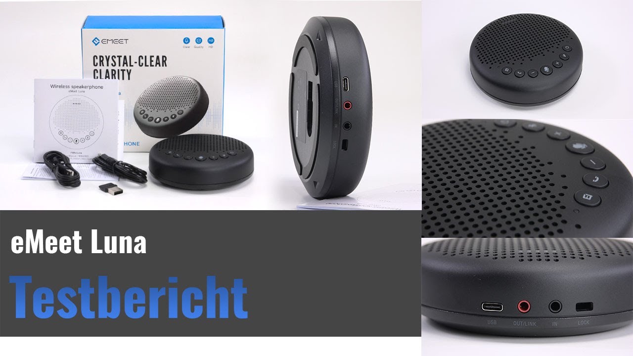 eMeet Luna im Test - Bluetooth Konferenzlautsprecher mit Rauschunterdr&uuml;ckung