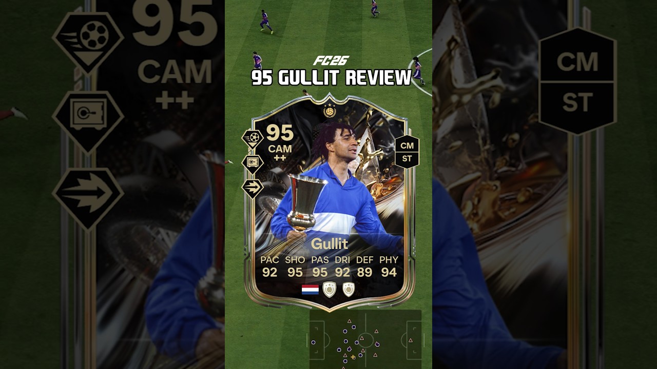 95 Gullit Review in FC 26, he's a cheat code ☠️☠️ #shorts #trophytitans #fc26 #eafc26 #gullit