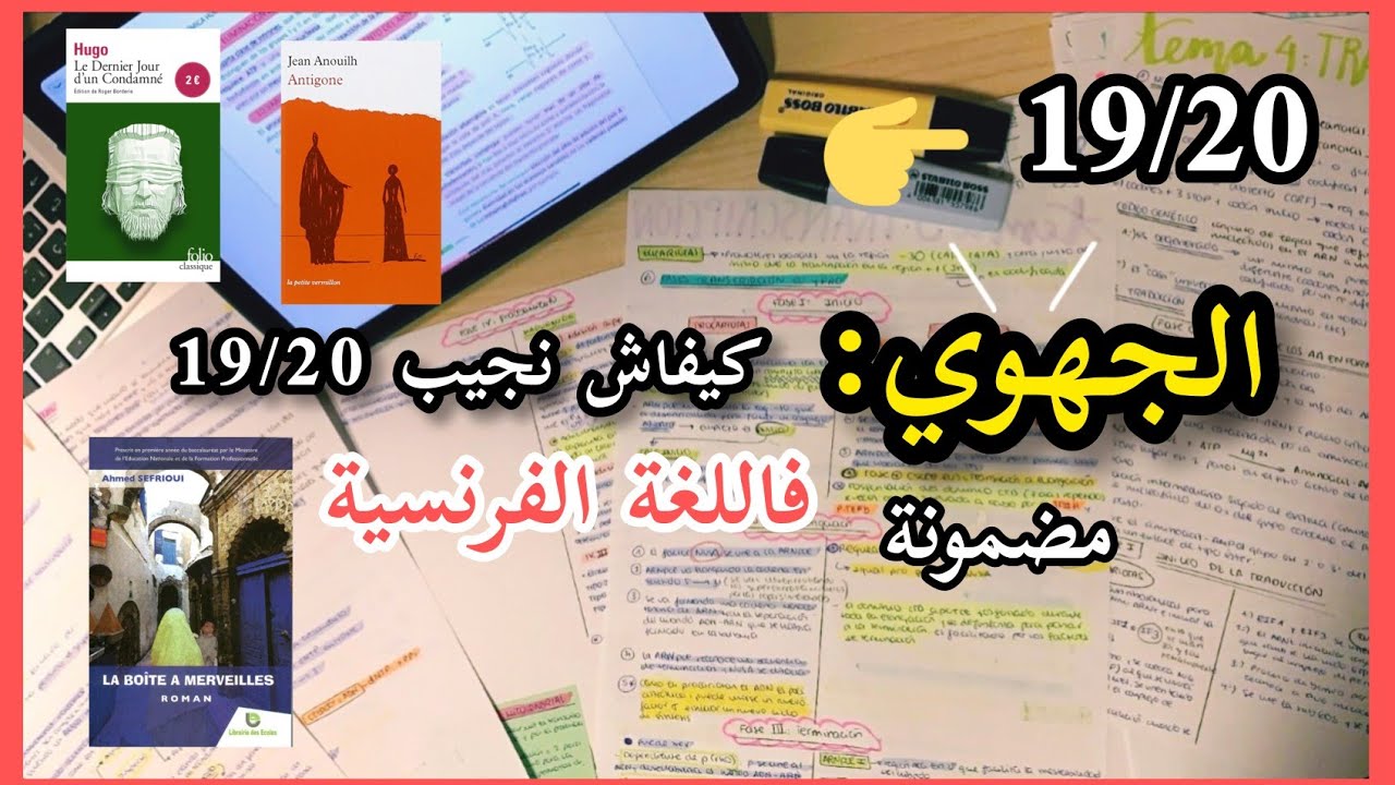 الجهوي : كيفاش نجيب 19/20 في اللغة الفرنسية😍مضمونة🌼👍Examen} régional}