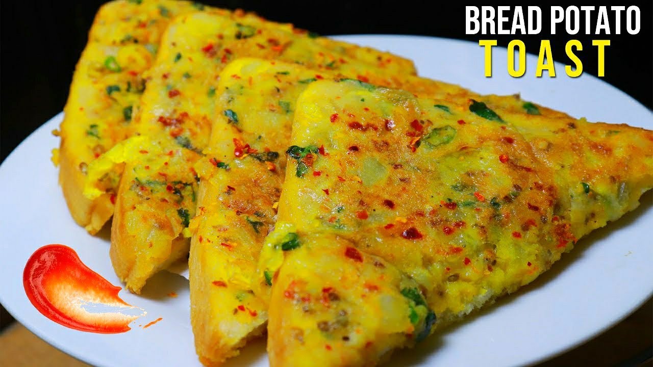 Crispy Bread Potato Toast - Aloo Bread Toast At Home - Bread Recipe - Breakfast Recipe