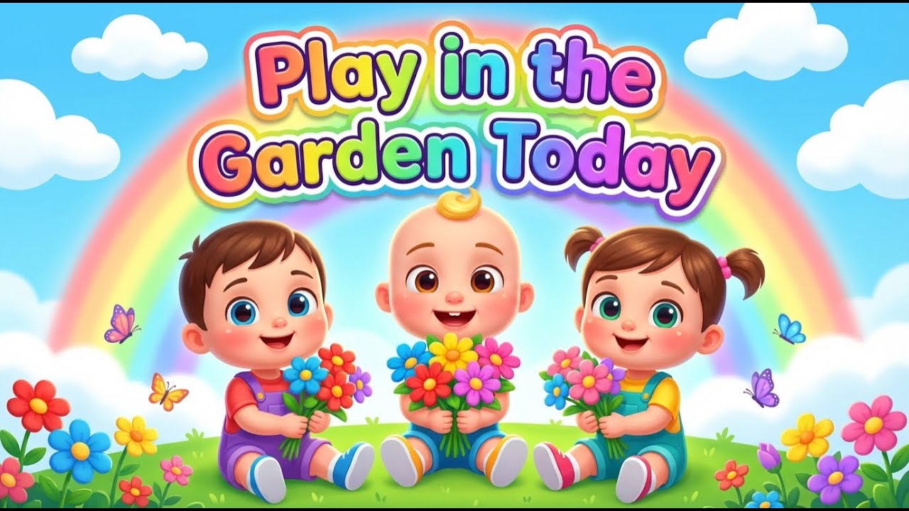 Play in the Garden Today  | Fun Kids Garden Song | Cute Nursery Rhymes for Toddlers