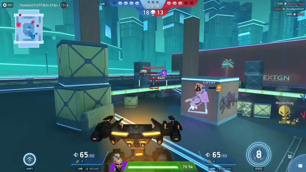 Mech Arena 5v5 Deathmatch | 2&ndash;0 Victory | Tengu + Revoker 8 & 6 | 2nd MVP