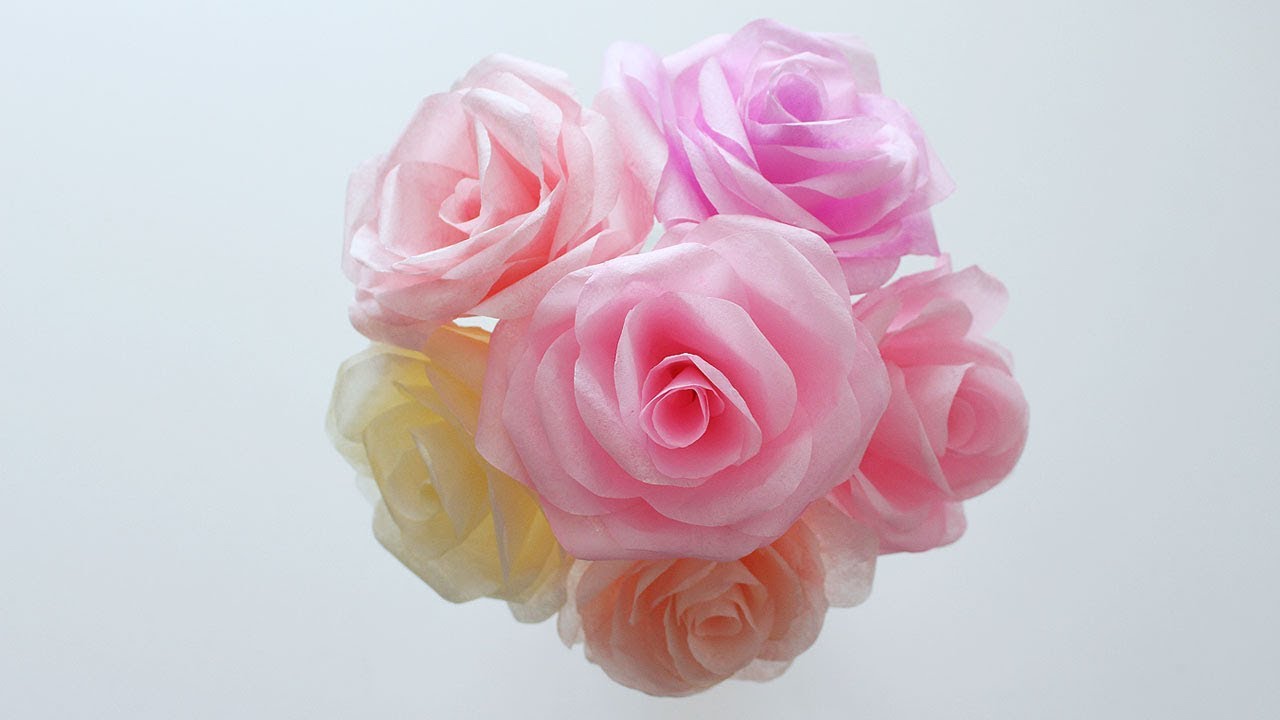 DIY Coffee Filter Rose