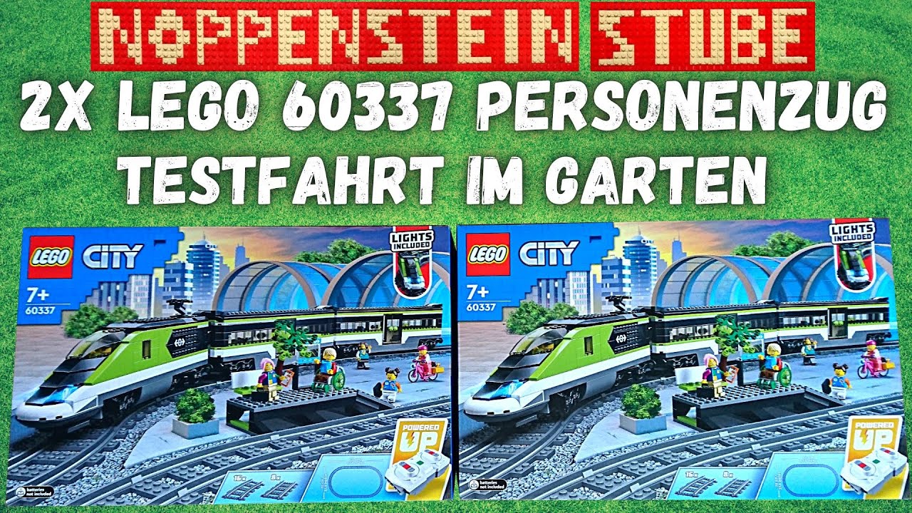 Ich habe ihn 2 x gekauft 🙈 Lego® 60337 Personenzug Review und Testfahrt im Garten