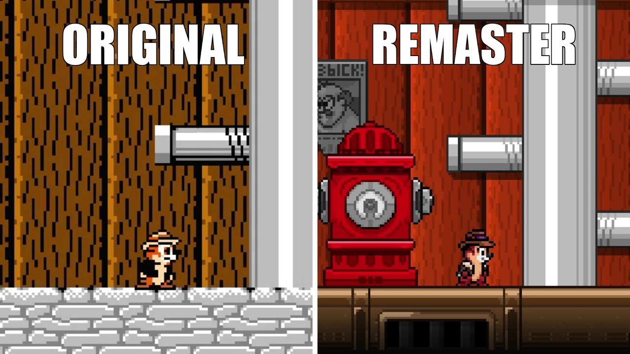 Chip 'n Dale Rescue Rangers: Original [1990] vs Remaster (Fan Made) [2025]  (Version Comparison)