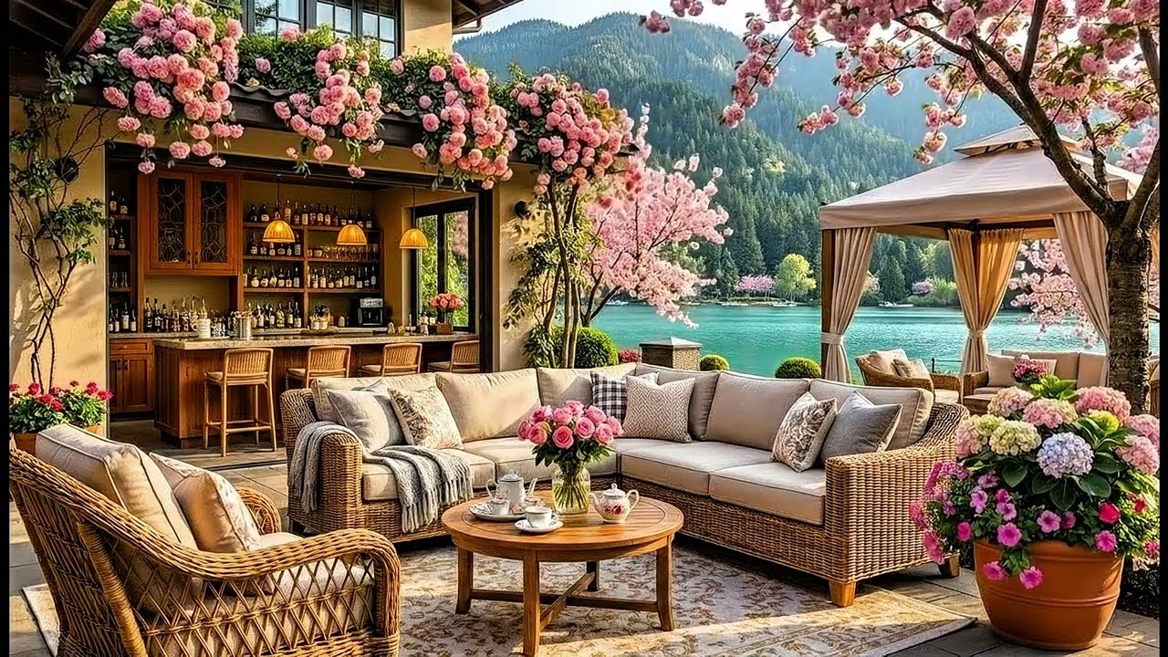 Relaxing Spring Jazz 🌸 Smooth Piano & Nature Sounds for Sleep, Study & Stress Relief