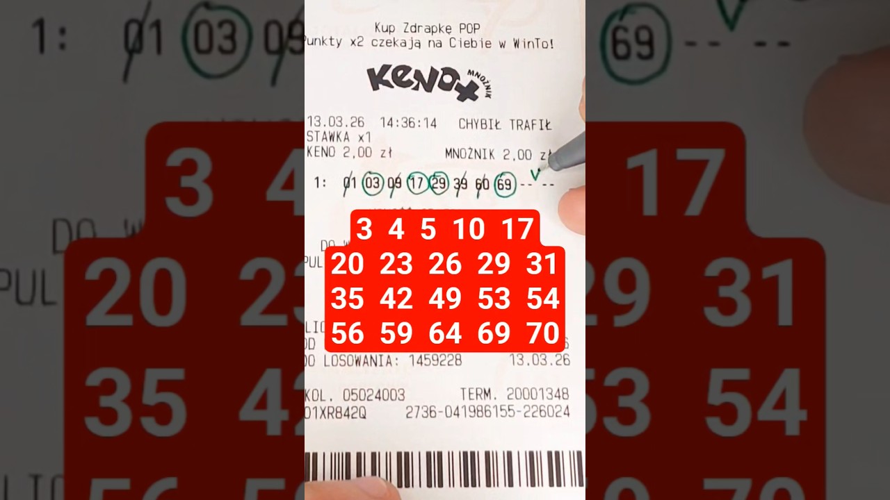 Keno with a multiplier. 8 deletions