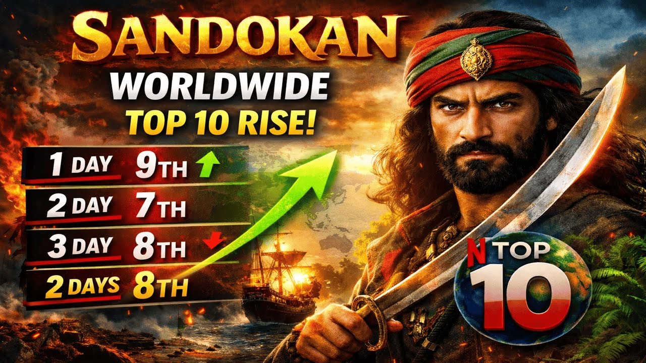 SANDOKAN Hit Netflix WORLDWIDE Top 10… Here’s the Day-By-Day Proof
