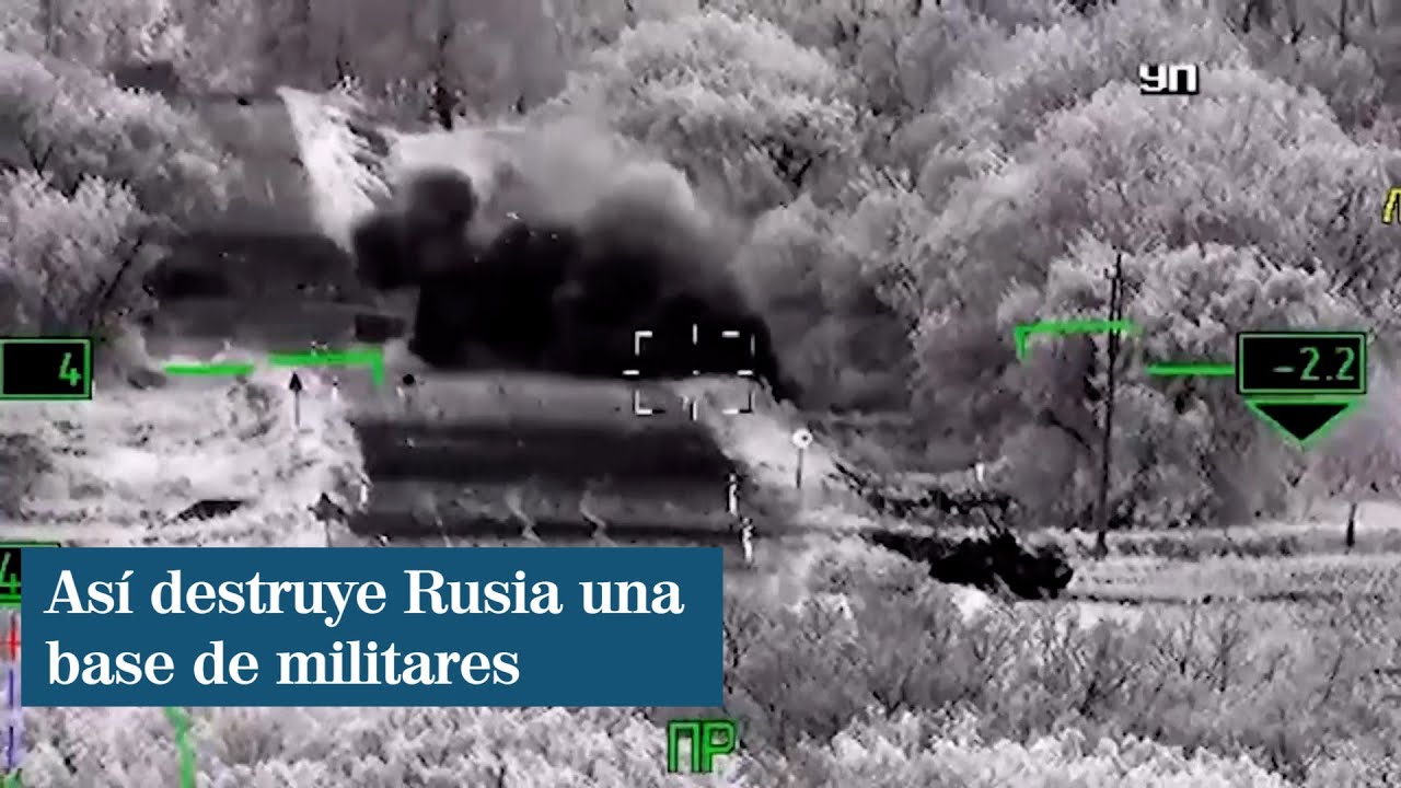 Así destruye Rusia una base de militares cerca de Odesa