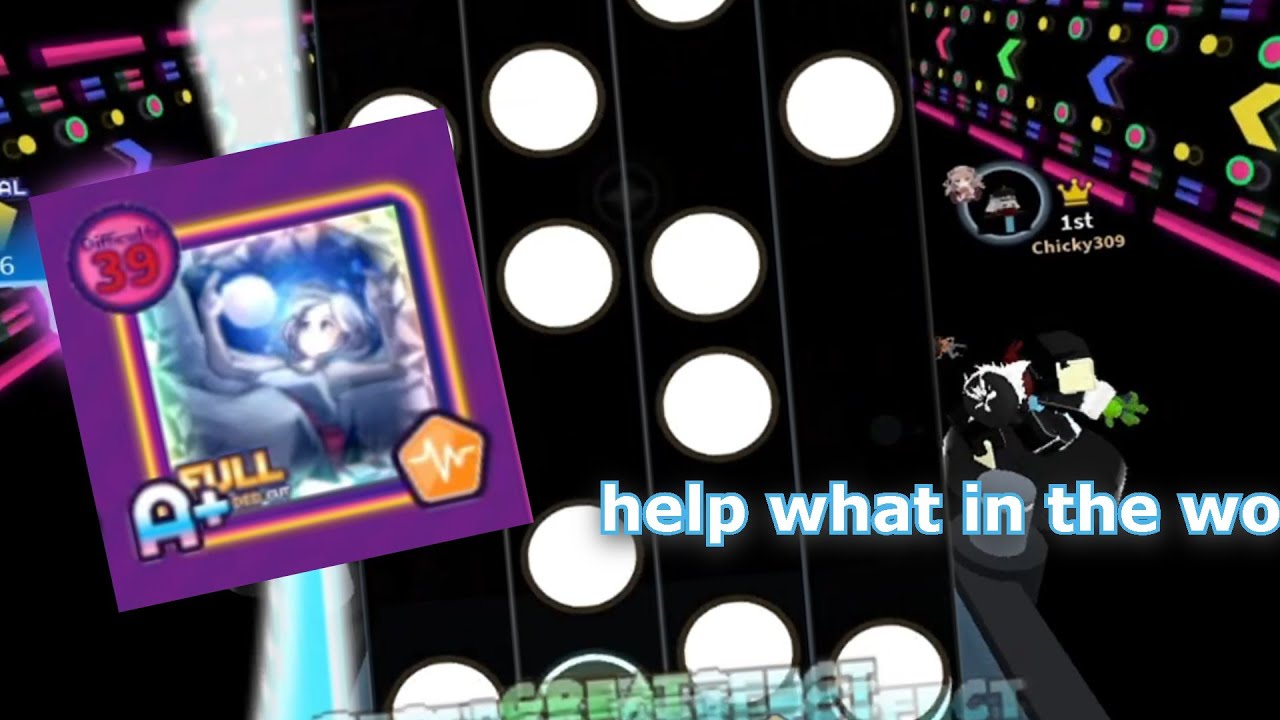 Trying the 39 difficulty song in Robeats