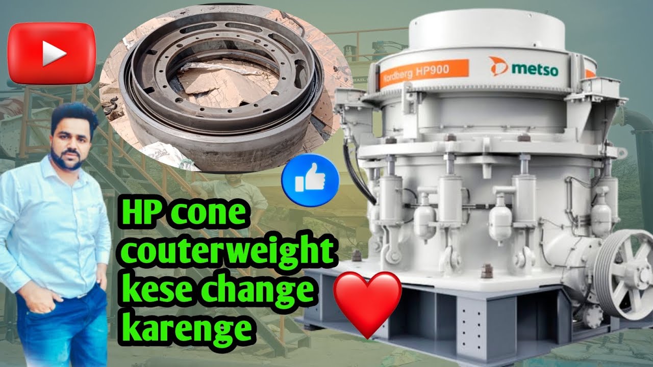 HP कोन couterweight कैसे बदलें #How to replace couterweight of HP series cone crusher