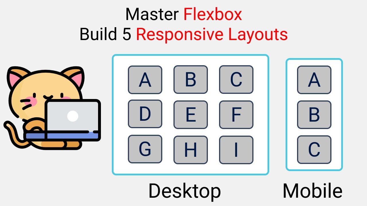Master Flexbox 2021 🔥 - Build 5 Responsive Layouts 🎖️ || CSS 2021