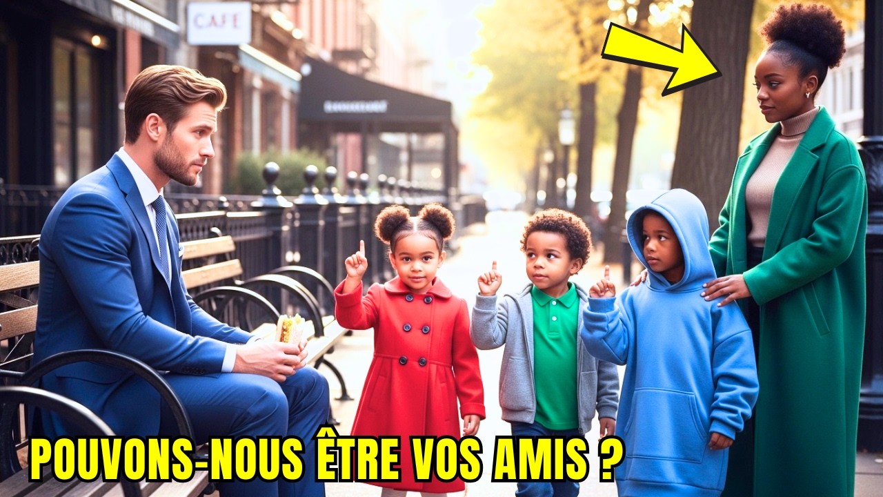 Sourd PDG Milliardaire Assis Seul—Jusqu'à Ce Que Des Triplés Signent 'Soyons Vos Amis?' Doucement!!!