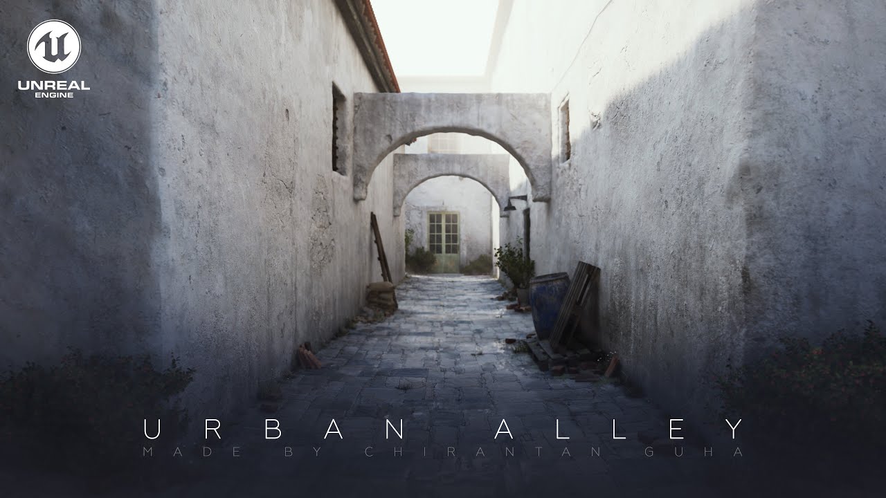 Urban Alley | Realistic 3D Environment | Unreal Engine 5 | Chirantan Guha