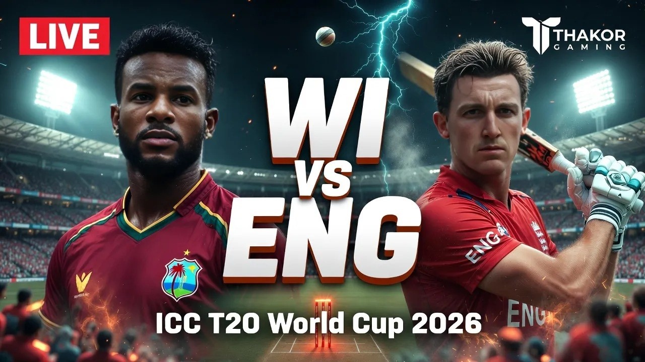 WI vs ENG LIVE 🔥 | ICC T20 World Cup 2026 | Cricket 24 Gameplay | Thakor Gaming