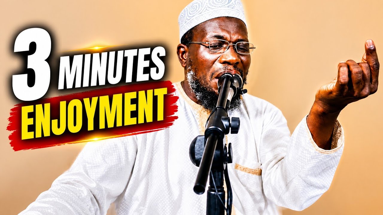 3 MINUTES ENJOYMENT OF ZINA CAN RUIN YOUR ENTIRE LIFE — DR SHARAFUDDEEN GBADEBO RAJI حفظه الله