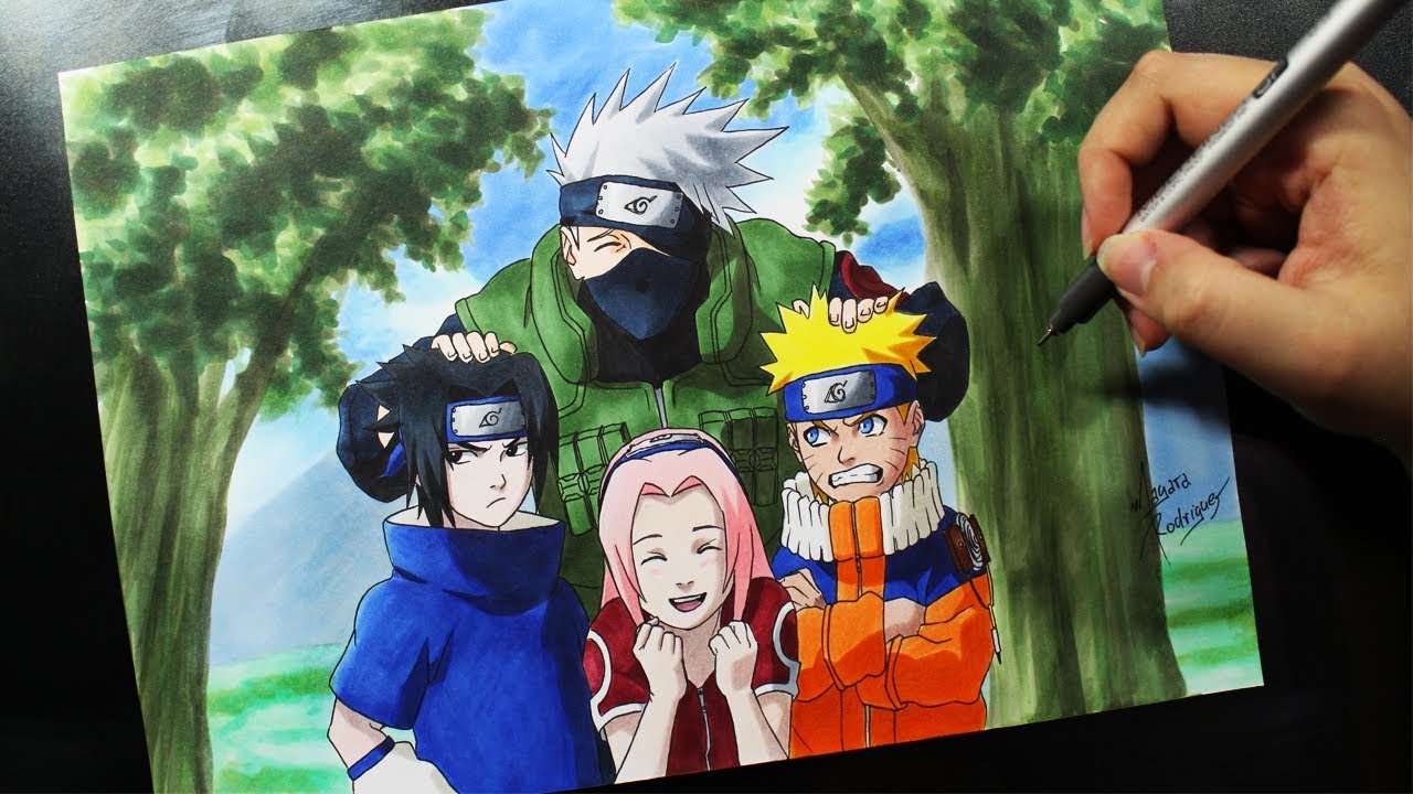 Speed Drawing - TEAM 7 #NARUTUBRO