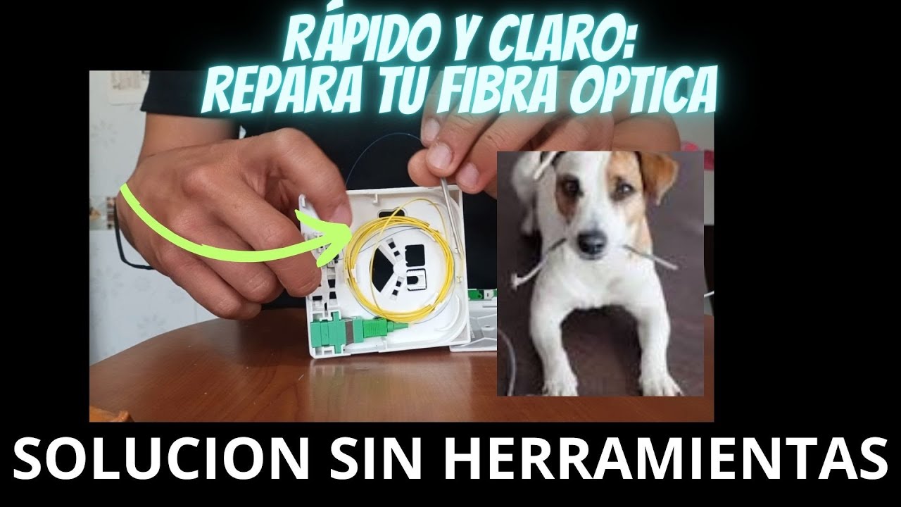 Fibra Óptica en Casa: Reparación Sin Herramientas